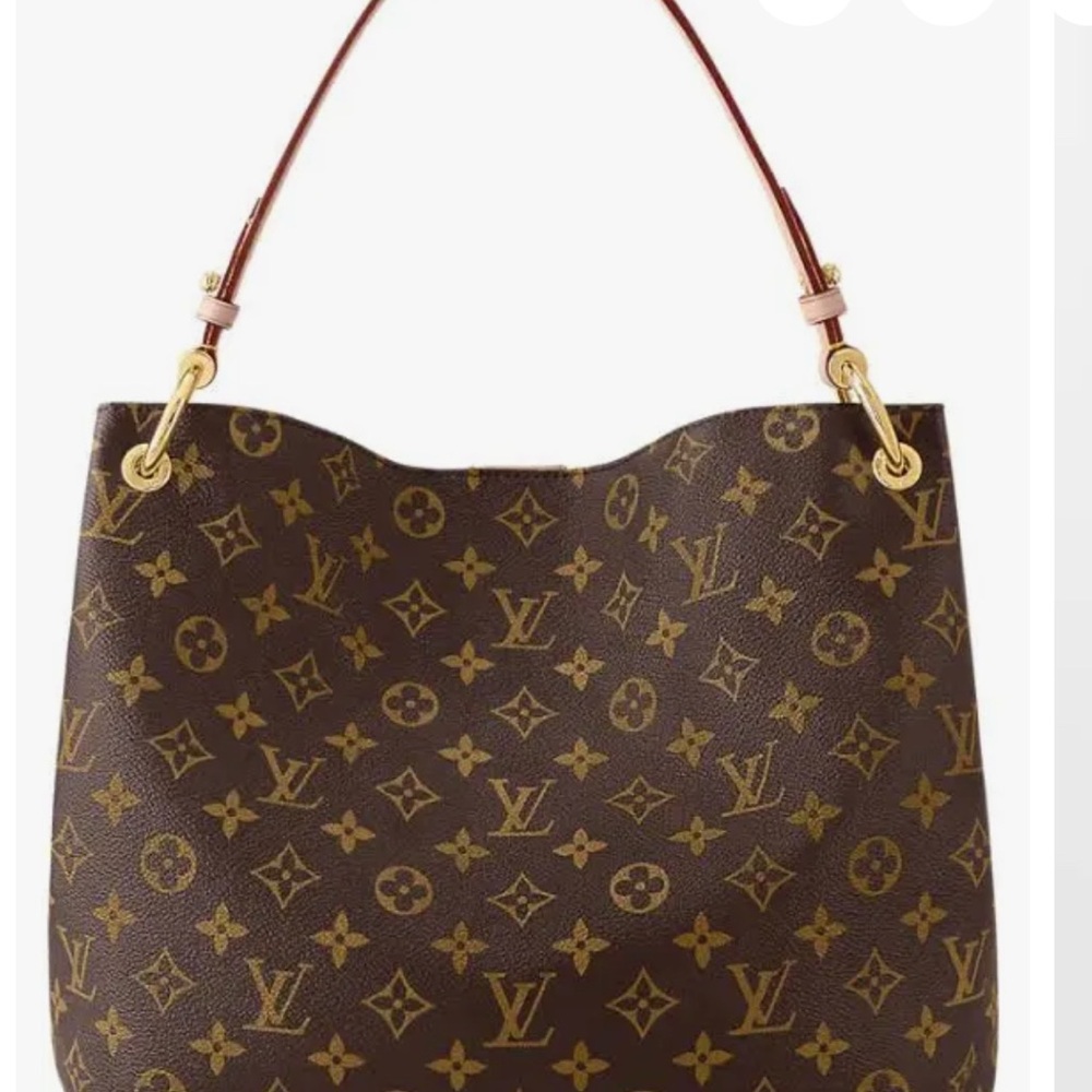 Louis Vuitton Brown and Gold Monogram Shoulder Bag